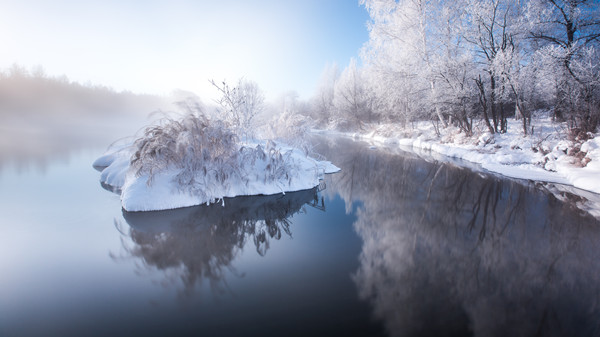 Snowy Scenes in Northern China