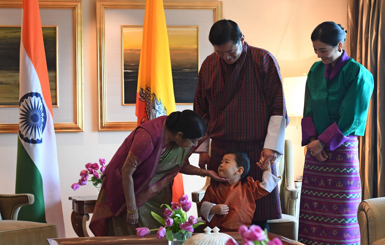 Bhutan's royal family is in India and the Crown Prince is winning