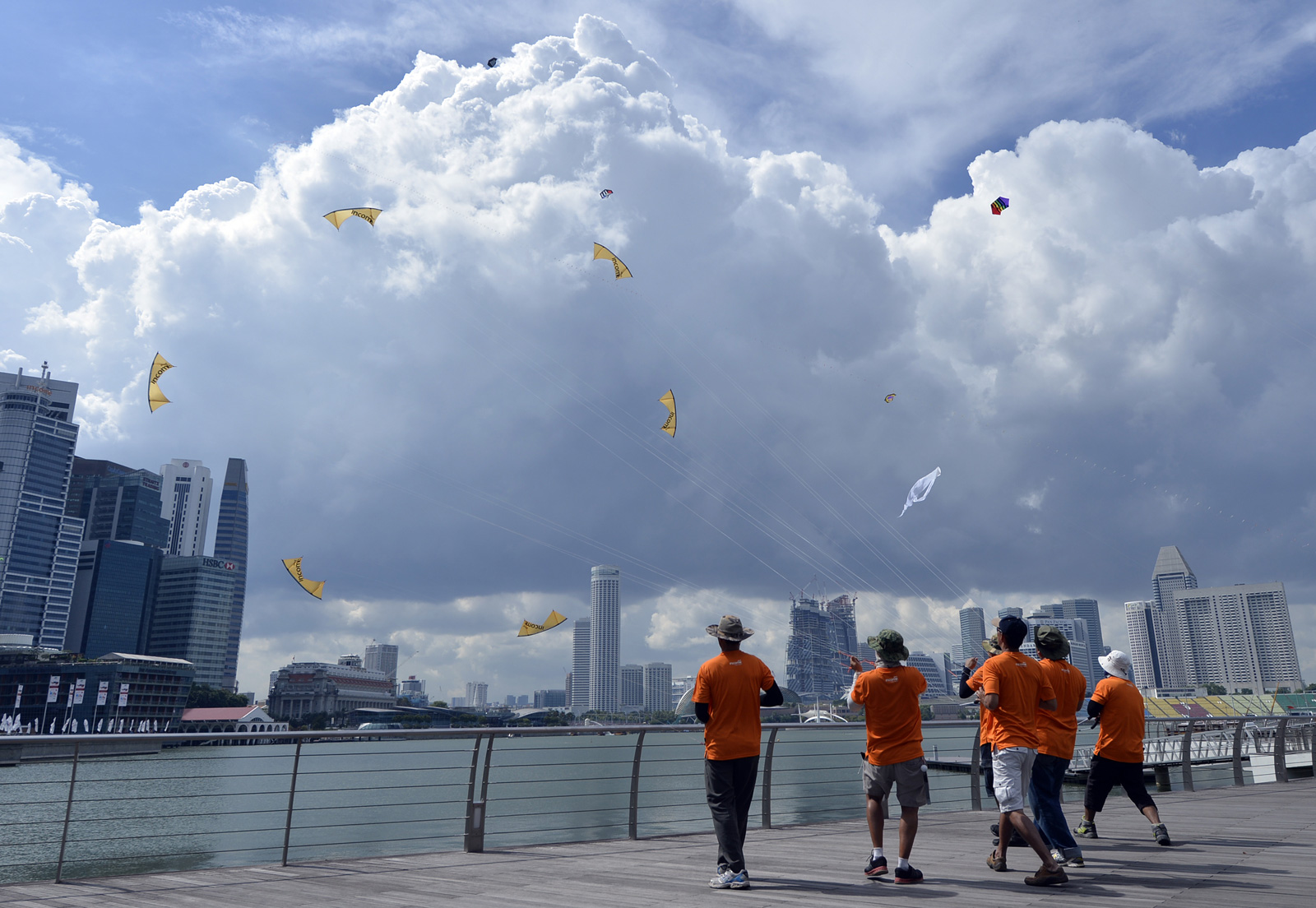 Singapore Kite Festival 'Durian' kites try to take to the skies at