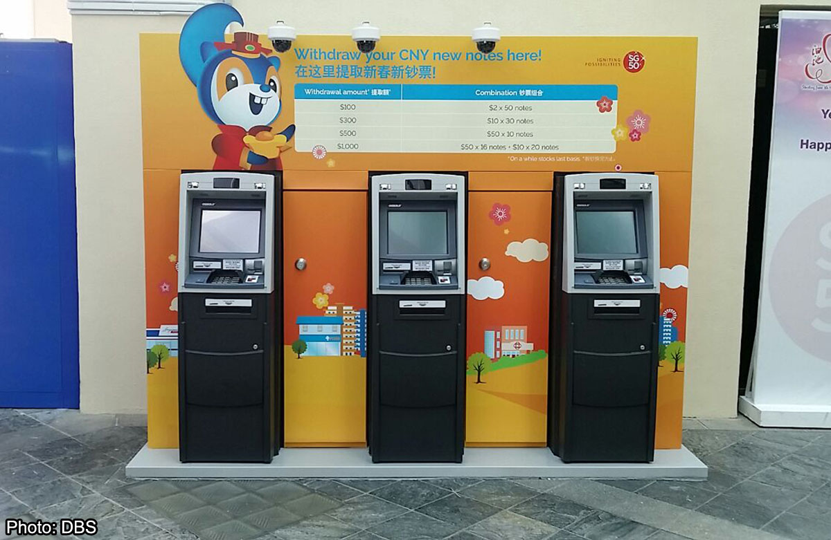 Pop-up ATMs for DBS, POSB customers this CNY, Singapore News - AsiaOne