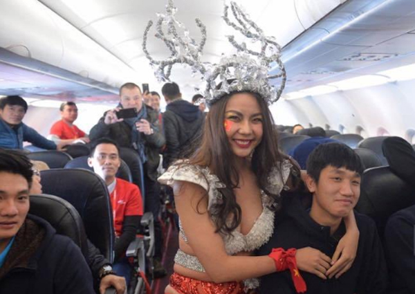 Red card for Vietjet after lingerie model football stunt , Asia News