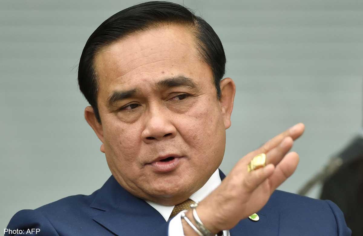 Thai junta chief says wont stand for criticism of military.