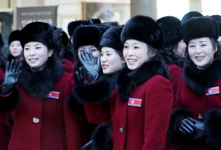 Norths Army Of Beauties Seduces As Koreans Olympics Debut Ends In