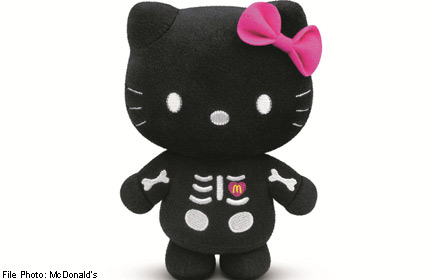 black hello kitty plush