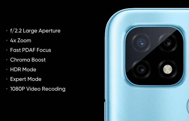 realme c21 front camera mp