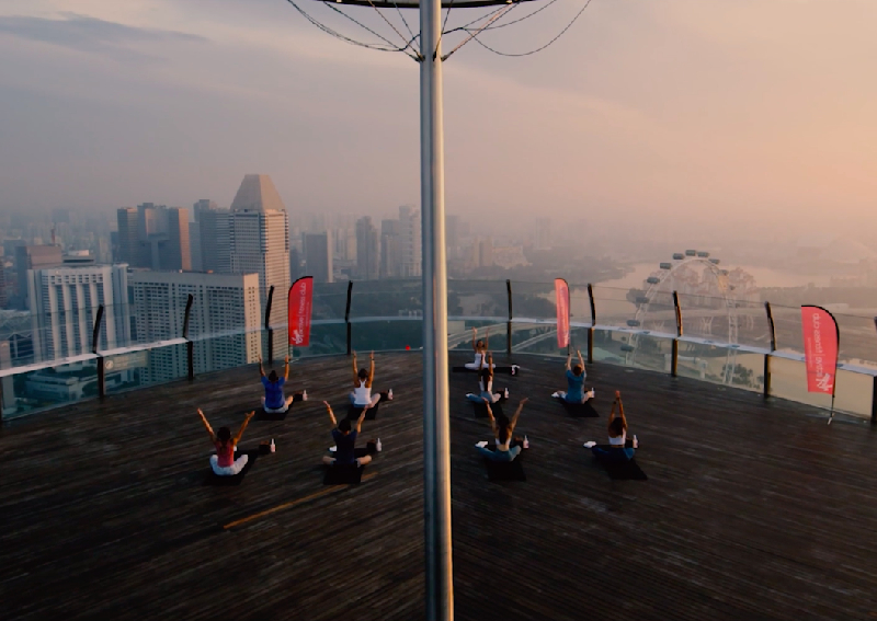 Review: An elevated yoga experience SkyPark Yoga by Virgin Active at MBS