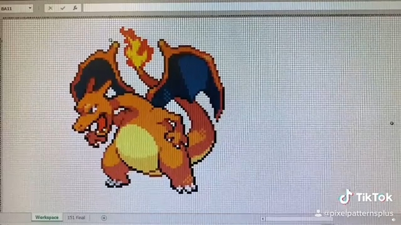 This Dedicated Pokemon Fan Is Using Microsoft Excel To Draw The Original 151 Species Digital News Asiaone