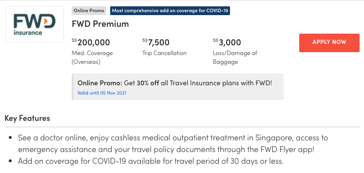 covid 19 travel insurance in singapore