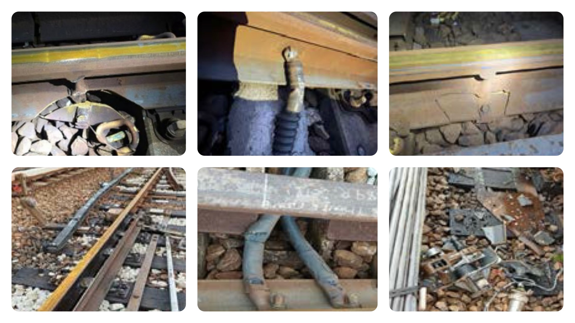 Damage to the MRT rail and point machines between Clementi and Dover stations. 