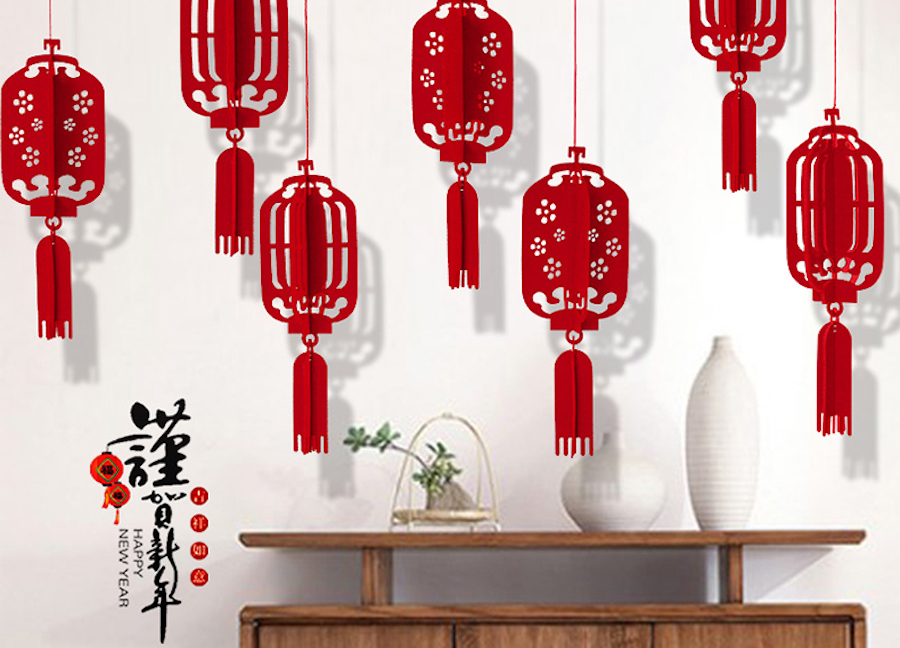  149PCS Chinese New Year Decorations, 10 Styles Chinese