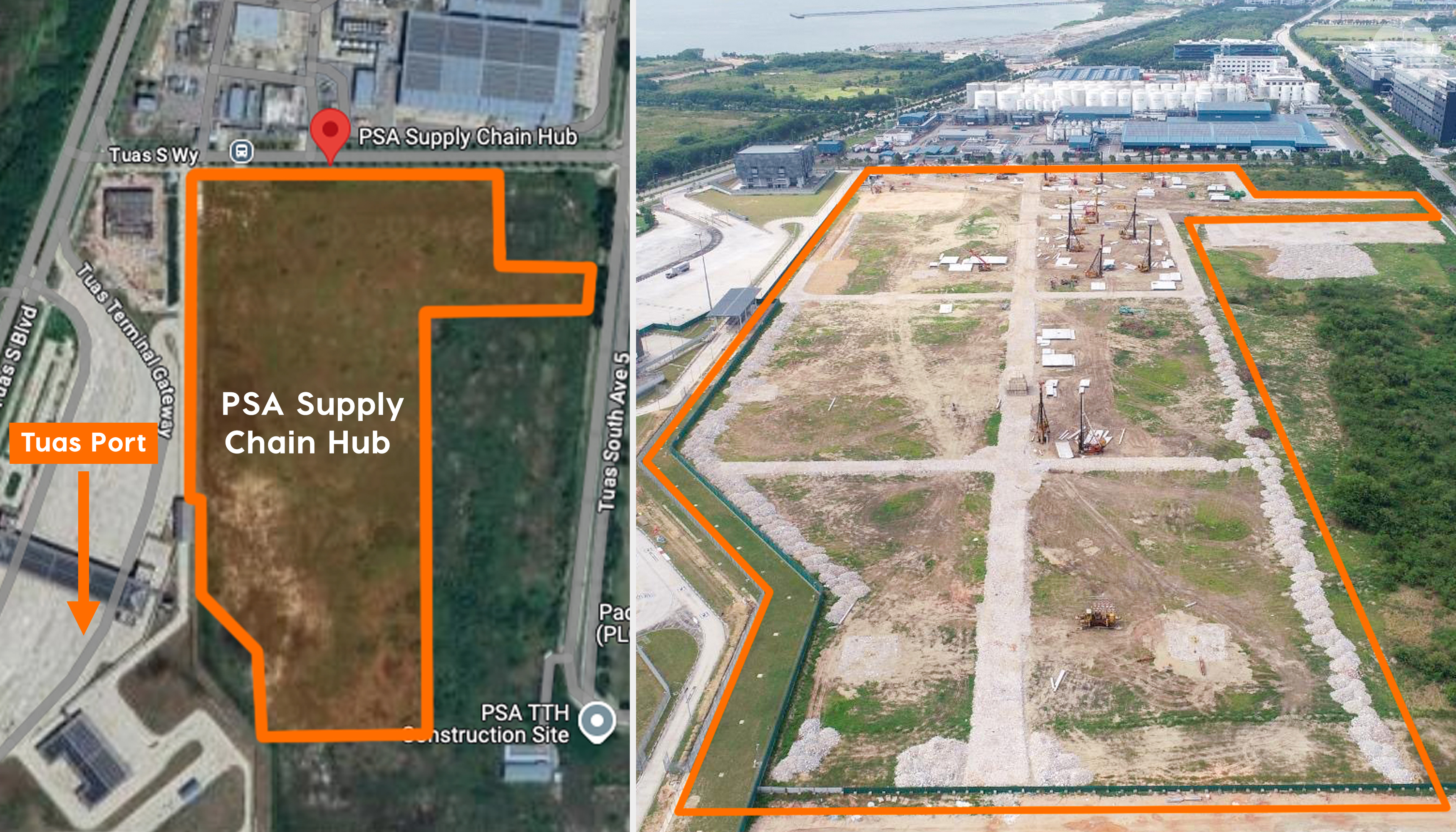 The 2-million square feet facility is located next to Tuas Port and is within the Free Trade Zone. 