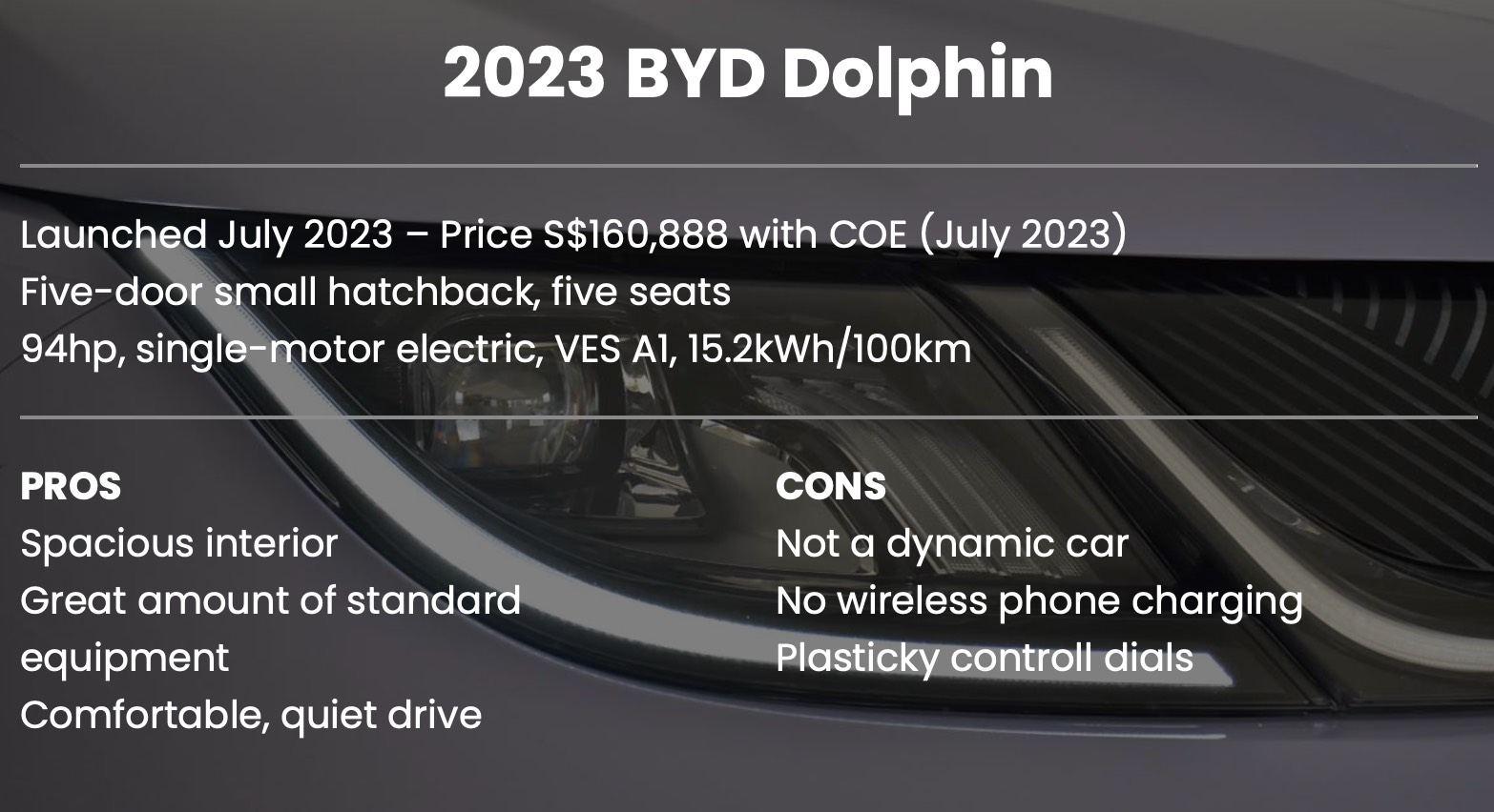 2023 BYD Dolphin Review: Big Splash In Singapore Town, Lifestyle News ...