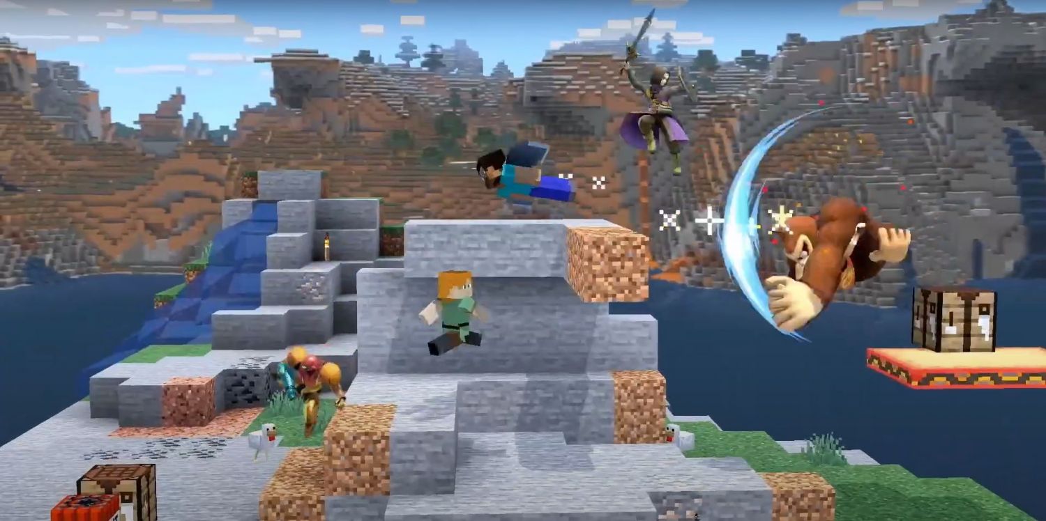 Minecraft comes to Super Smash Bros. Ultimate with Steve, Zombie and ...