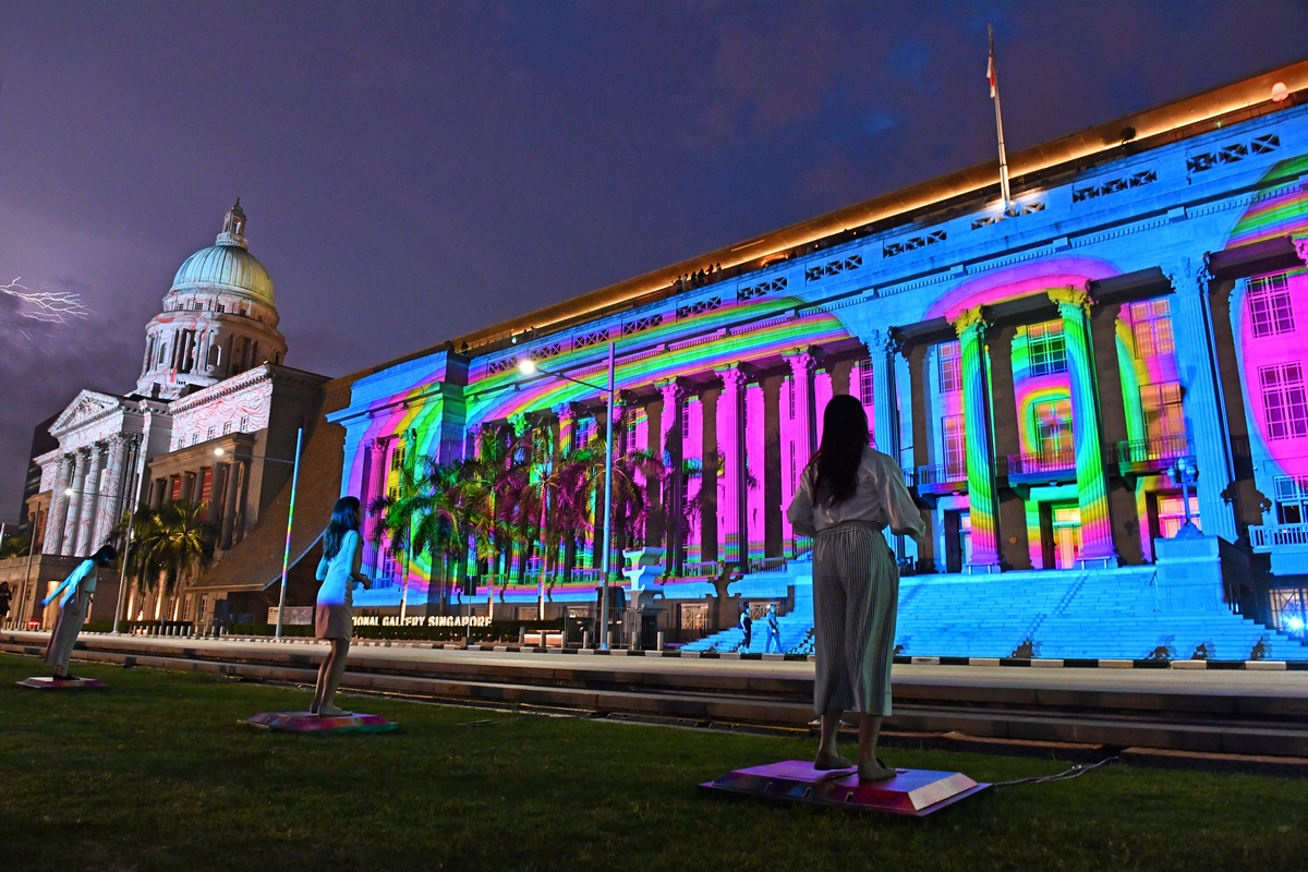 Civic District lights up for Light To Night Festival, News - AsiaOne