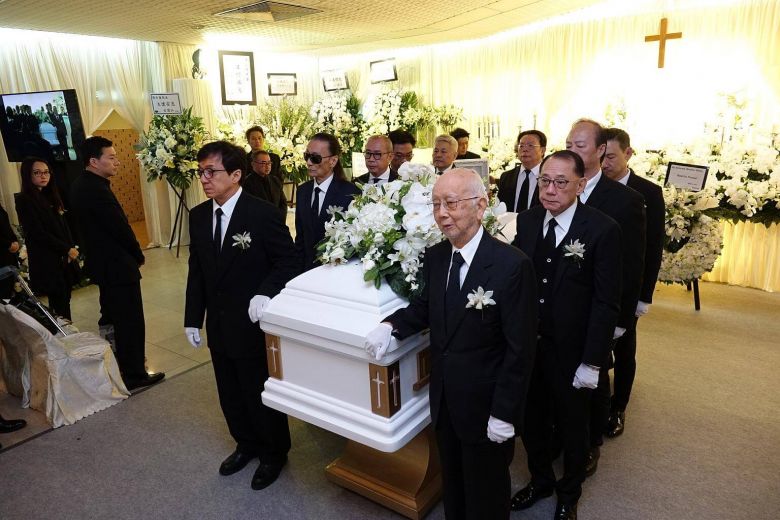 Jackie Chan and Jacky Cheung were pallbearers at HK producer and ...