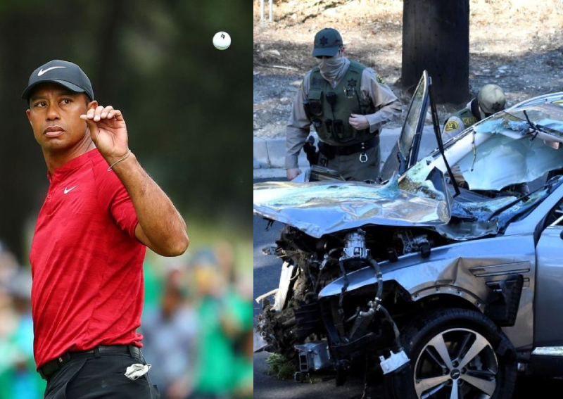 Tiger Woods was driving at almost double the speed limit ...