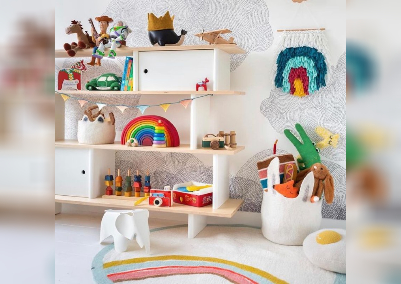 Stylish Storage For Toys In Living Room