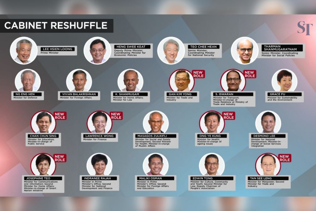 Singapore's reshuffle Chan Chun Sing, Ong Ye Kung and Lawrence