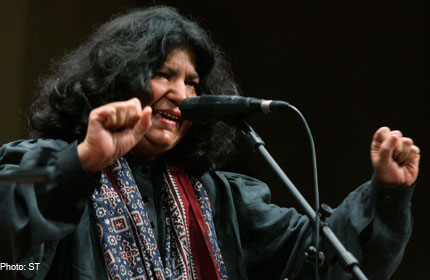 Sufi queen Abida Parveen in Singapore, Entertainment News - AsiaOne