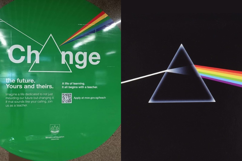 Man Accuses Moe Ad Of Copying Pink Floyd Album Cover Retracts After Netizens Explain Prisms Digital Singapore News Asiaone