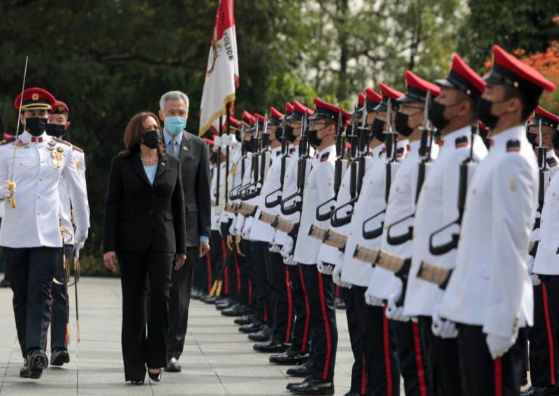 What US Vice-President Kamala Harris did in Singapore on Monday ...