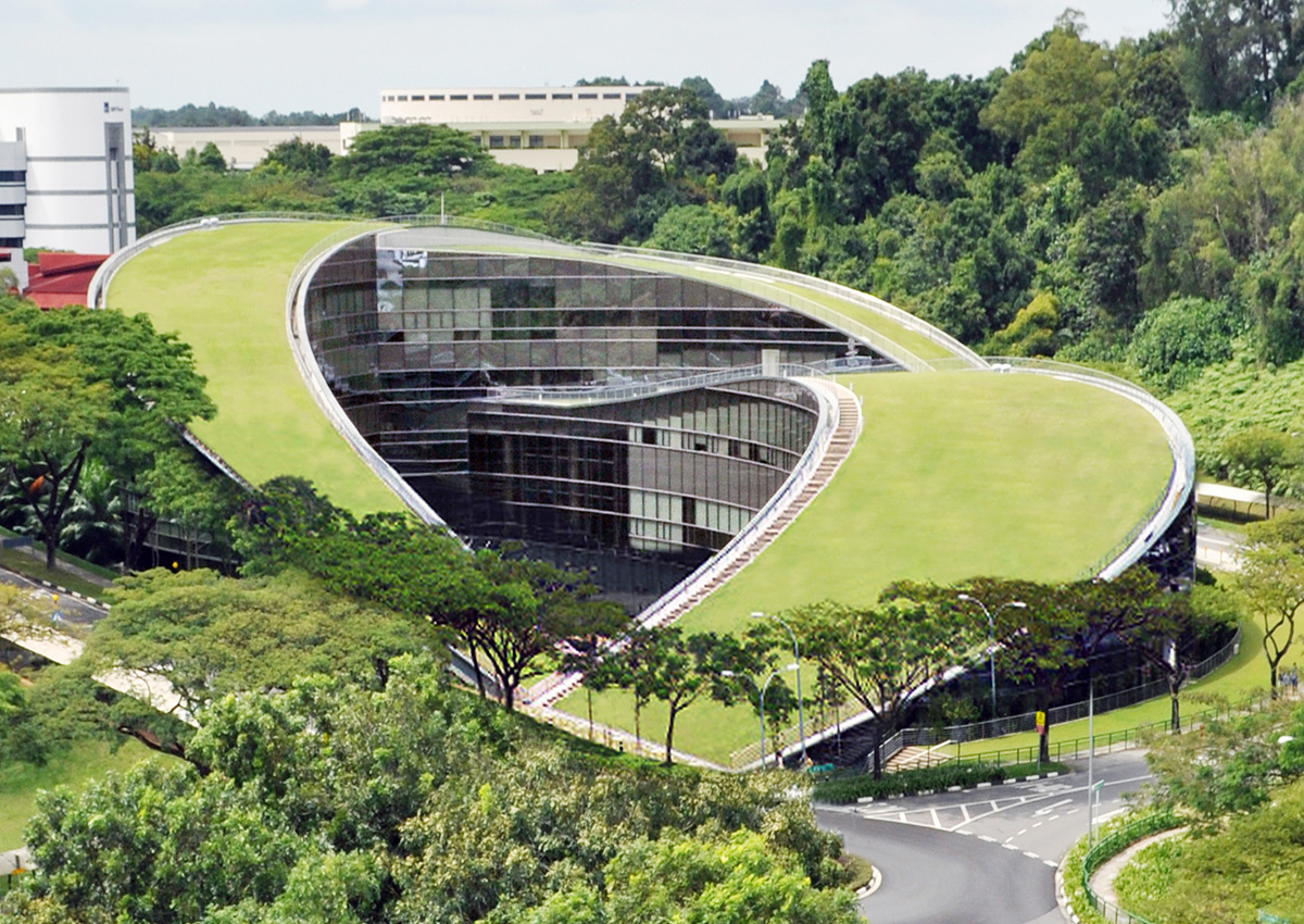 Наньянский Технологический университет Сингапура крыша