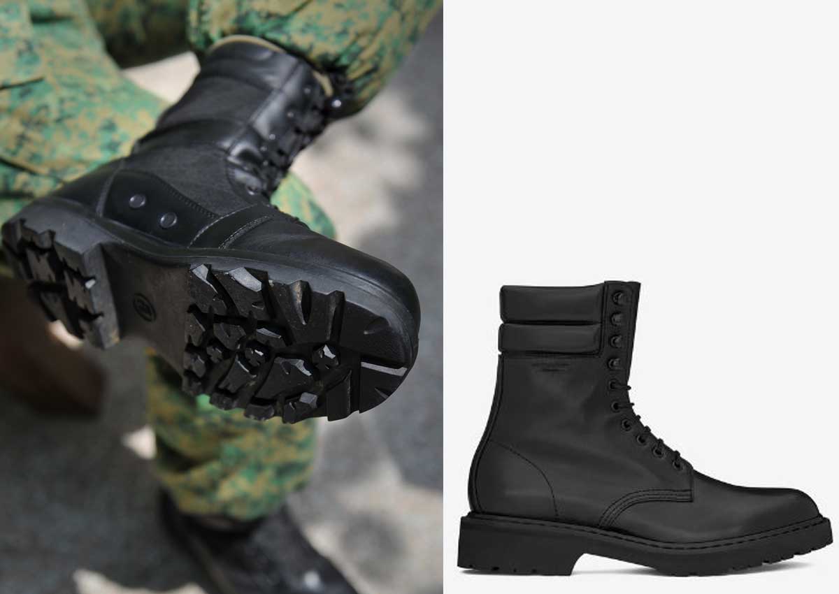 combat boots saint laurent