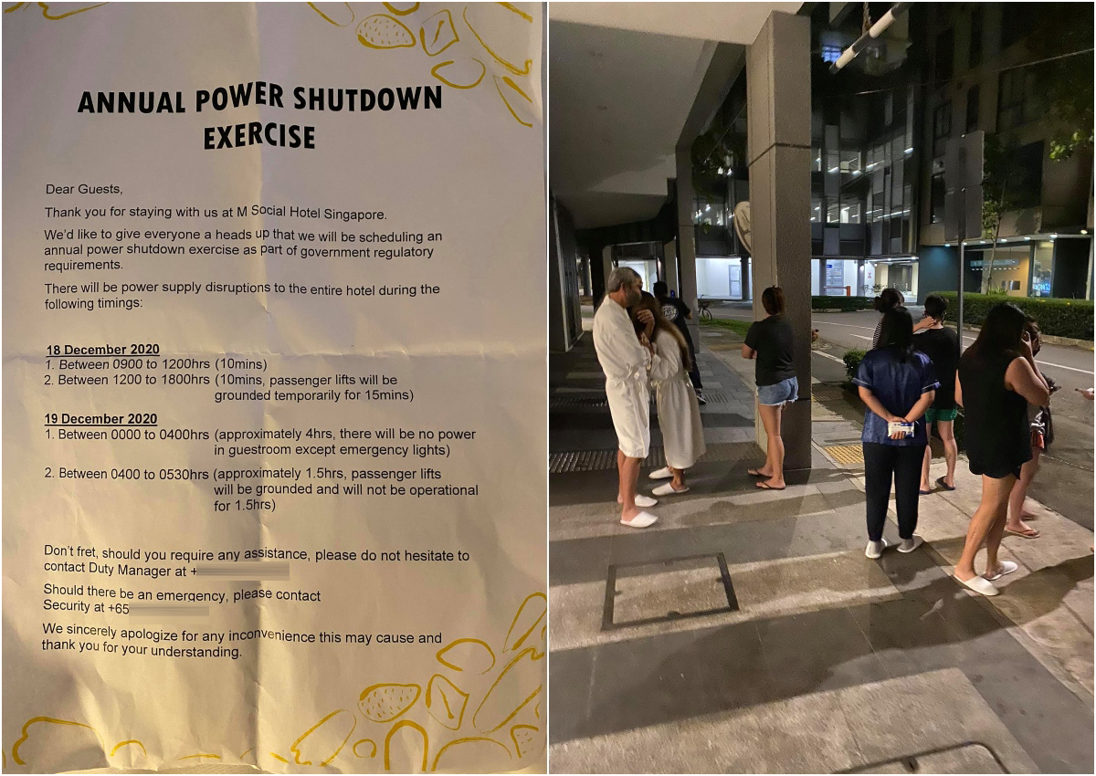 Anxiety Attack No Hot Water M Social Hotel Guests Cry Foul After Power Shutdown Interrupts Staycation Singapore News Asiaone