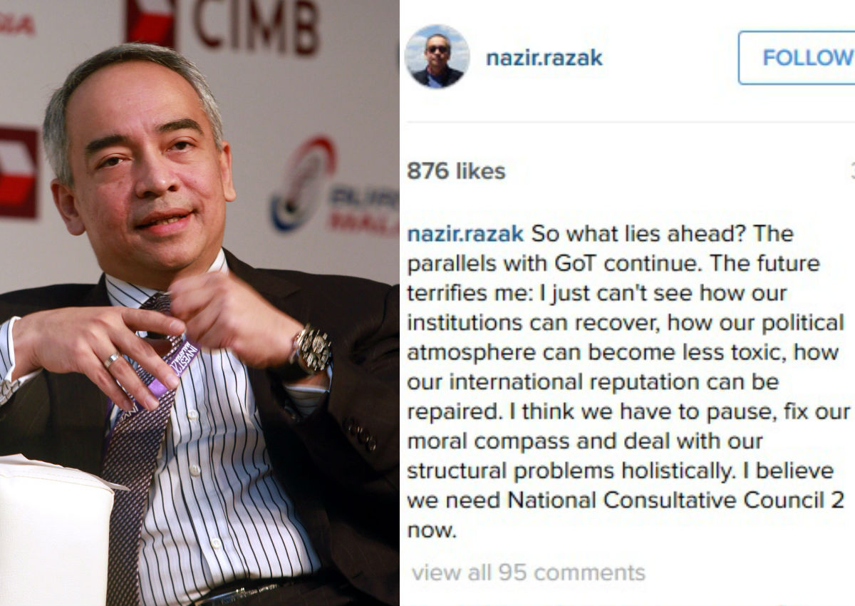 Najib S Brother Nazir Says Future Of Malaysia Terrifies Him Malaysia News Asiaone