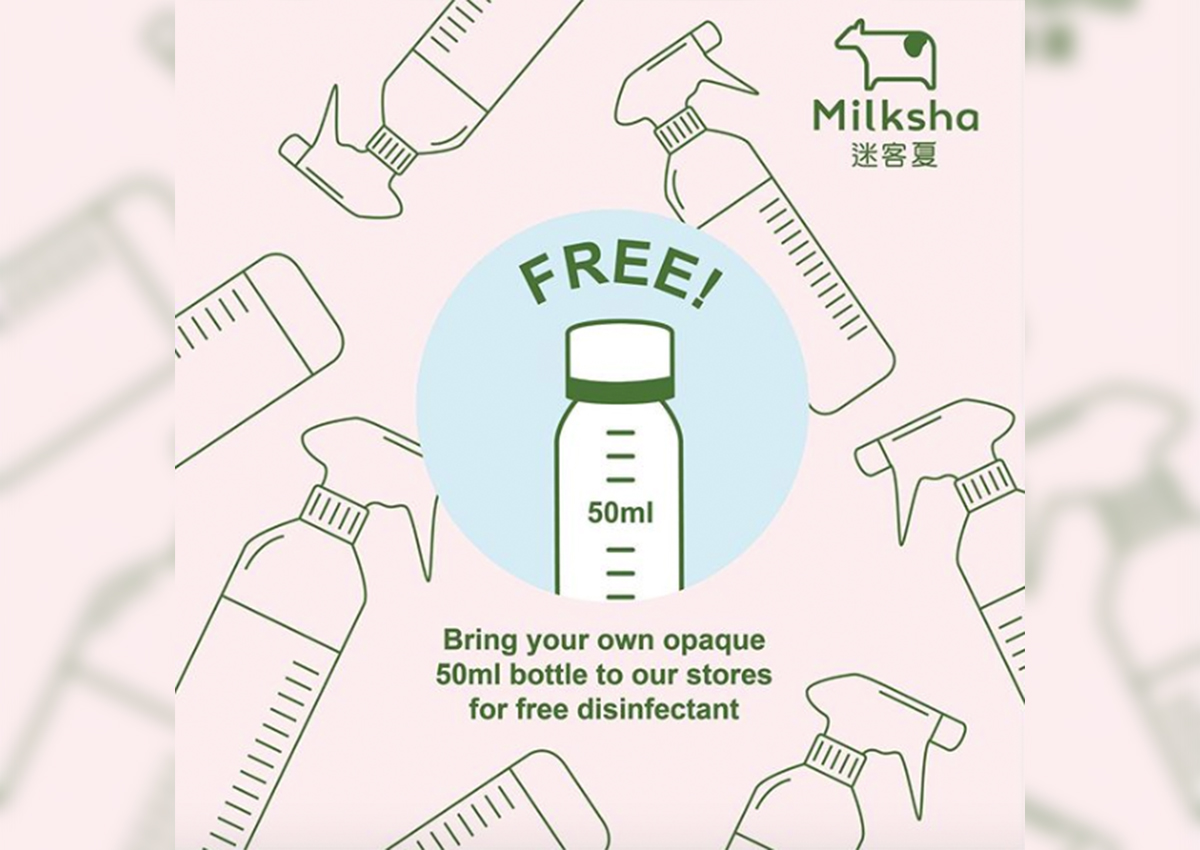 Download Milksha Giving Out Free Disinfectant 2 Daiso Face Mask And Other Deals This Week Lifestyle Singapore News Asiaone PSD Mockup Templates