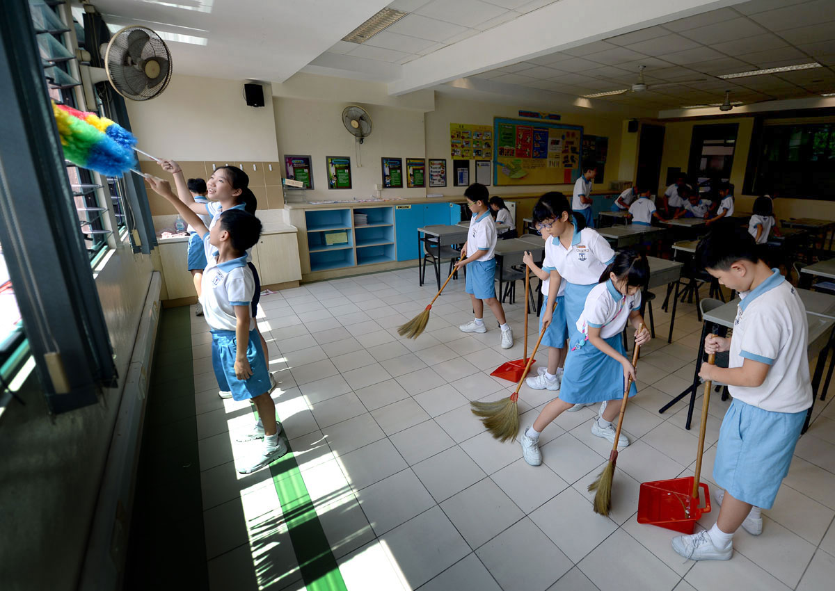 A sweeping change in school, Singapore News - AsiaOne