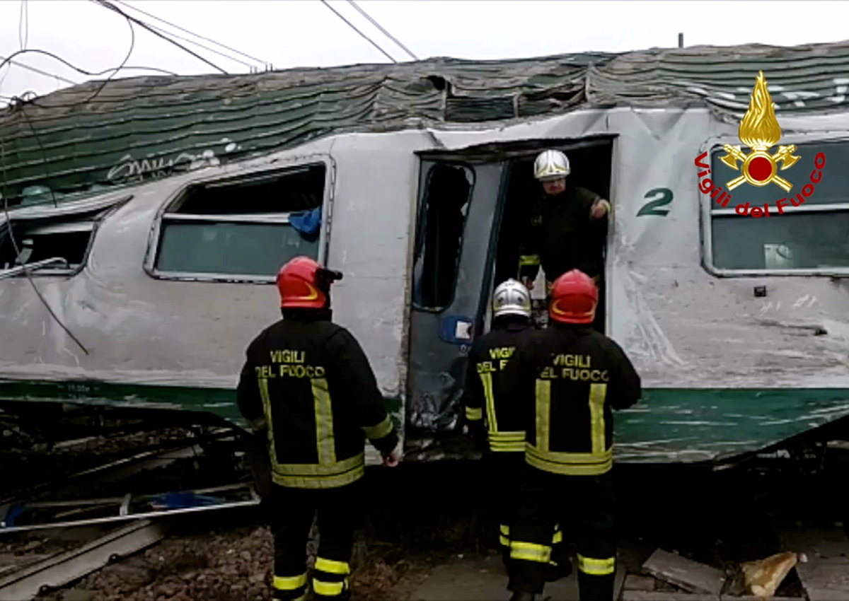 At least 3 dead after train derails near Milan, World News AsiaOne