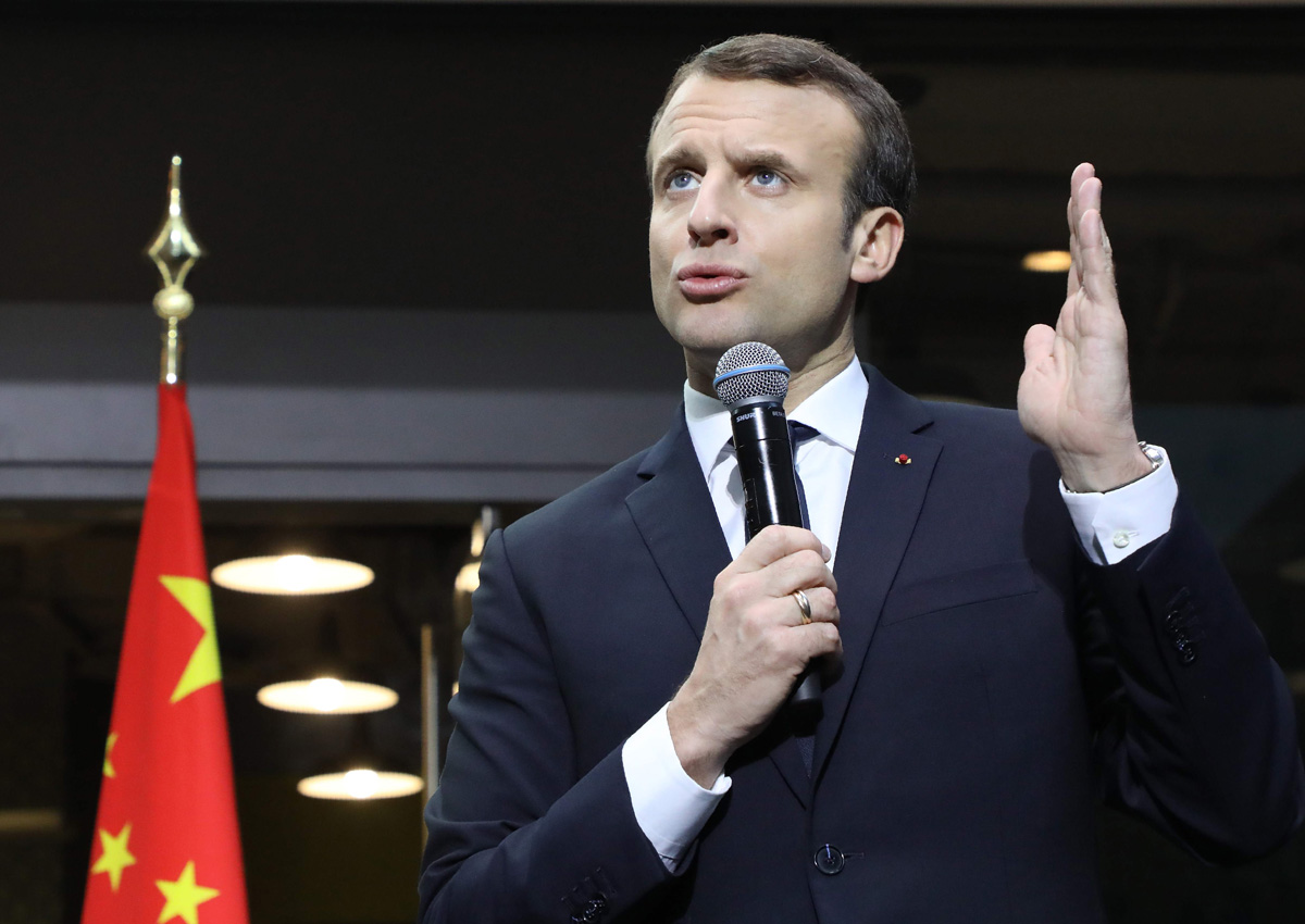 Macron wins Chinese fans with Mandarin lesson , China News - AsiaOne