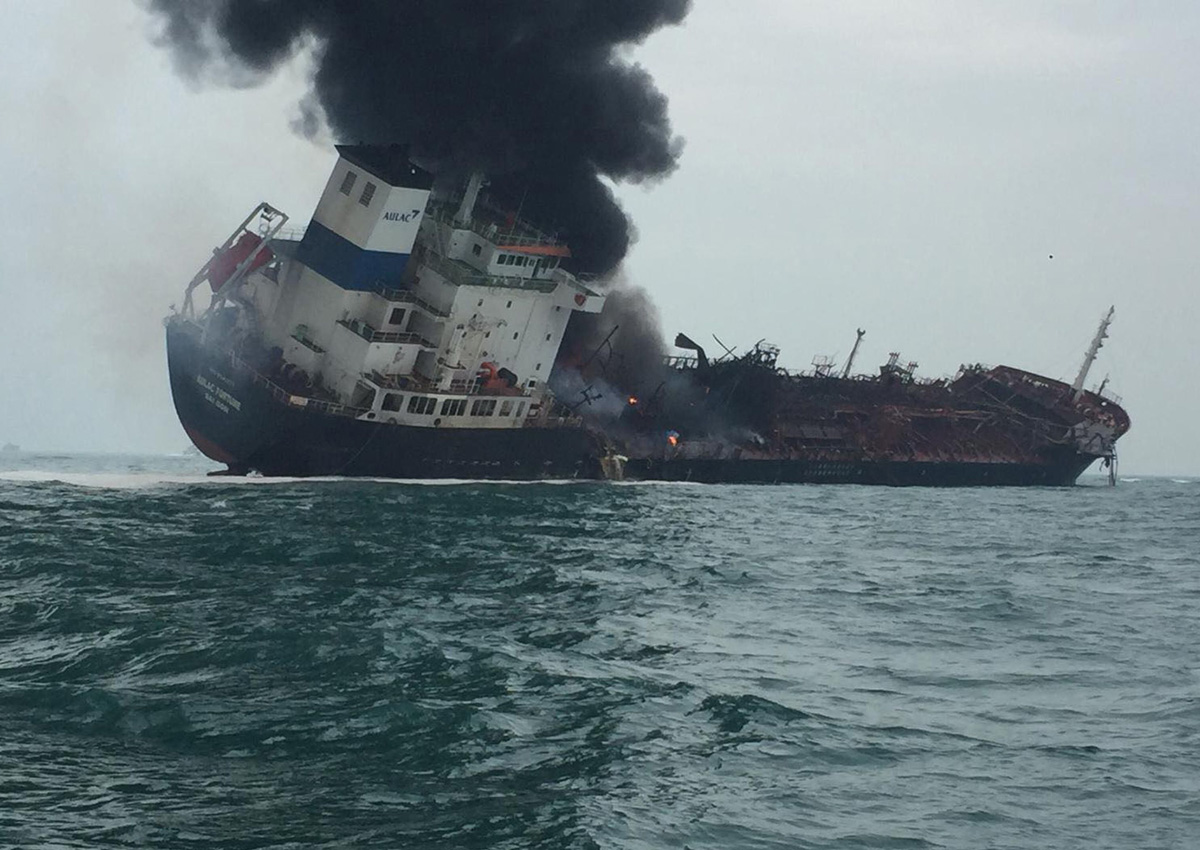 Oil tanker fire in Hong Kong waters kills 1, rescue going on, Asia News ...