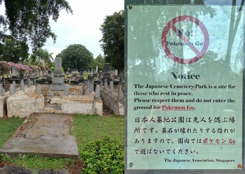 Daily Roundup No To Pokemon Go Sign Put Up At Japanese Cemetery Park Catches Netizen S Attention And Other Top Stories Today World News Asiaone