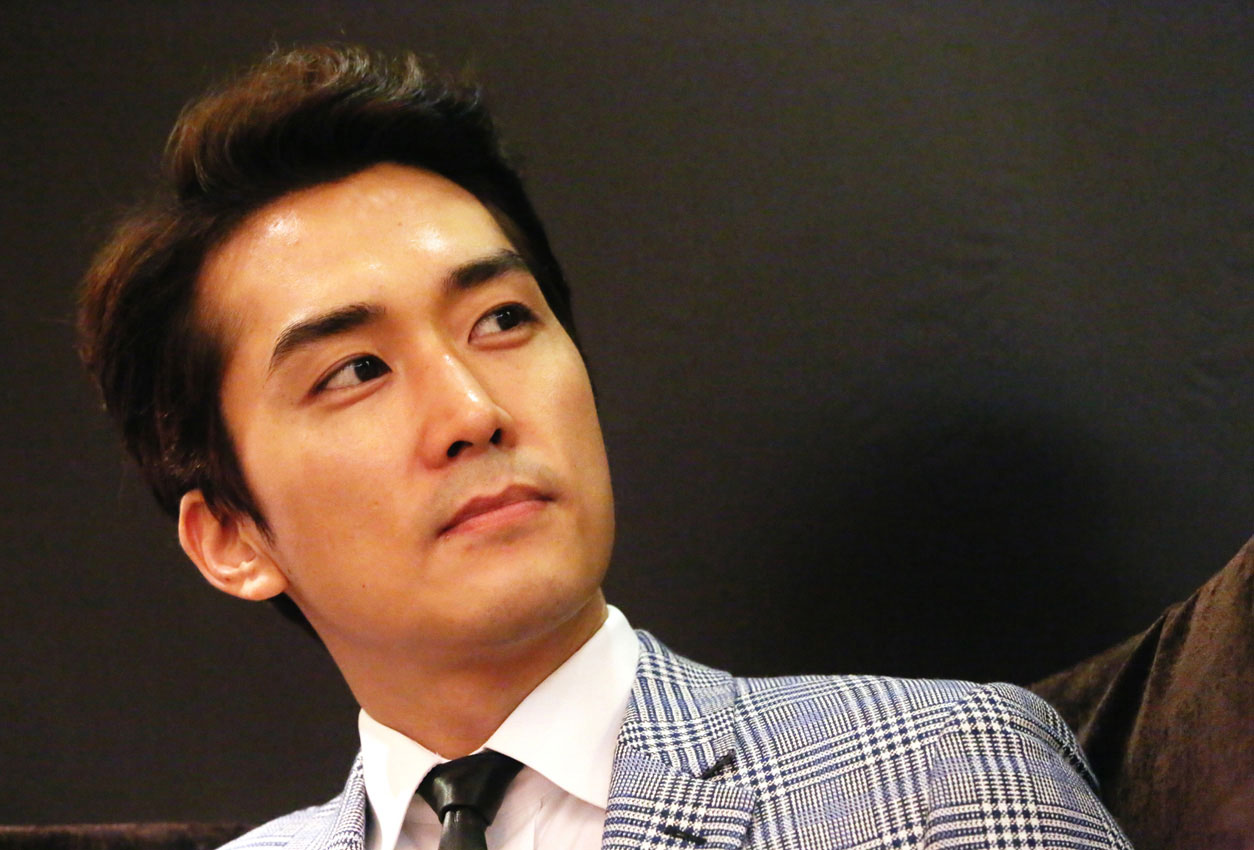 South Korean actor Song Seung-Heon. 