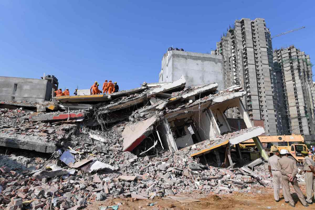 6-storey Building Collapses Near Delhi: Indian Police, Asia News - Asiaone