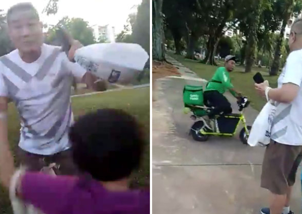 Grab Investigating Incident Of Man Confronting Delivery Guy For Allegedly Speeding On Pmd Singapore News Asiaone