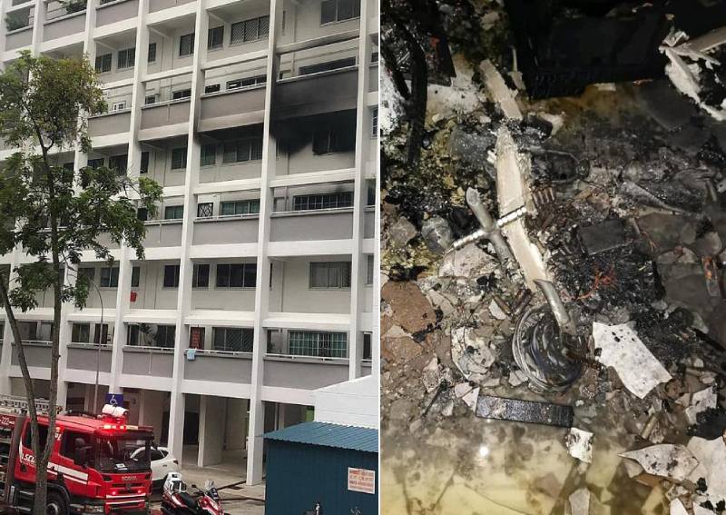 Two Boys Escape Tampines Flat Fire With Help Of Neighbours After Pmd Catches Fire Singapore News Asiaone