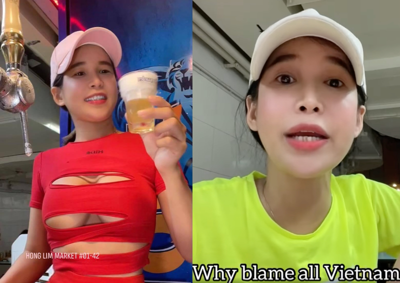 'Why blame all Vietnamese girls?' Sexy beer stall operator rants about