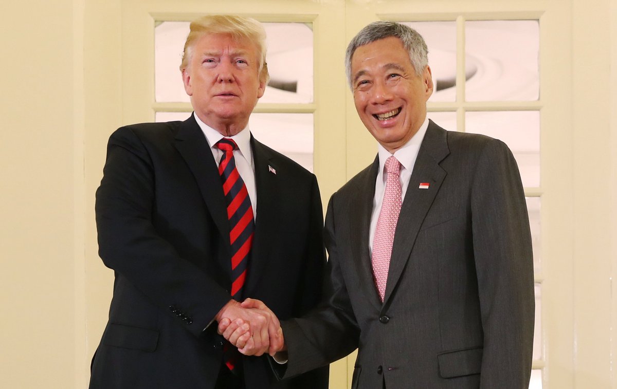 Photos: Donald Trump, Kim Jong Un meet PM Lee Hsien Loong at Istana ...