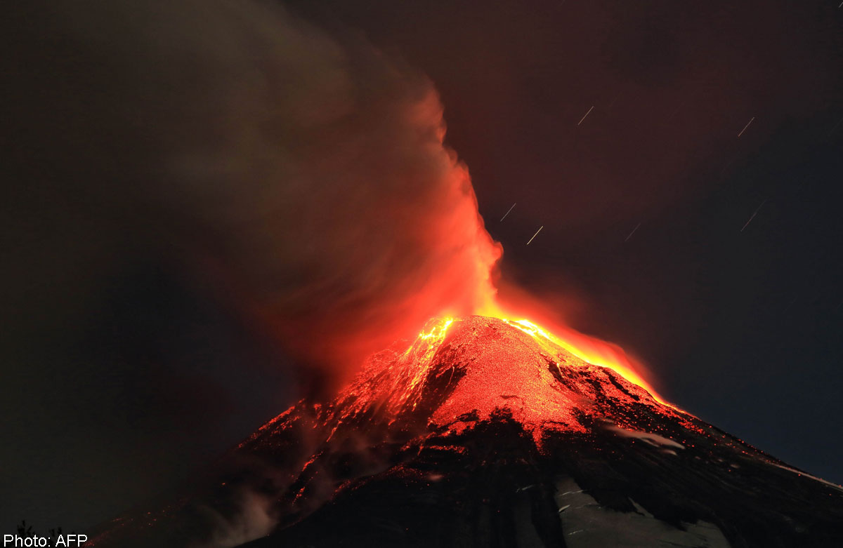 Chile volcano erupts; 3,600 people evacuated, World News - AsiaOne