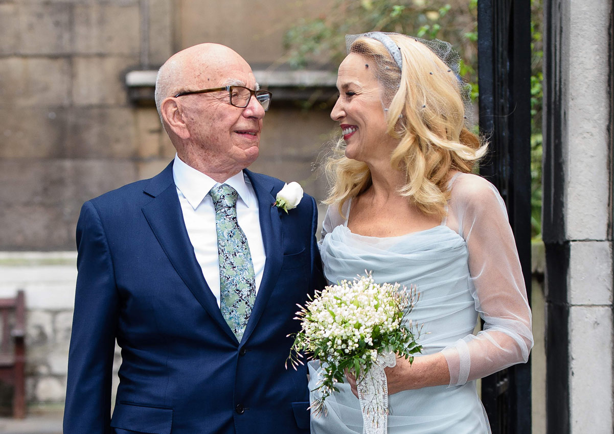 Rupert Murdoch celebrates marriage to Jerry Hall, Entertainment News ...