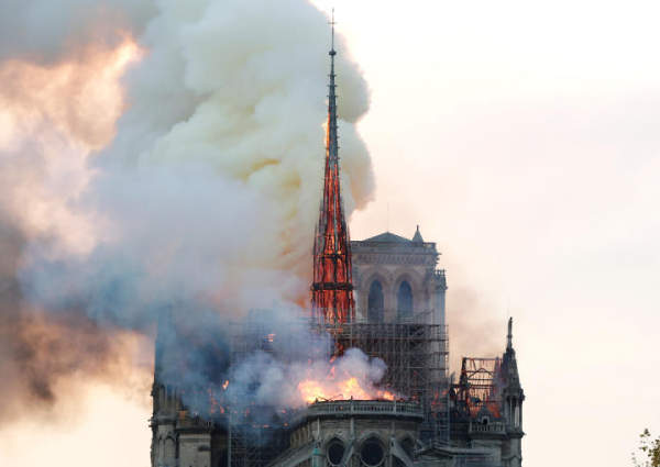 Macron vows to rebuild Notre-Dame within five years, World ...