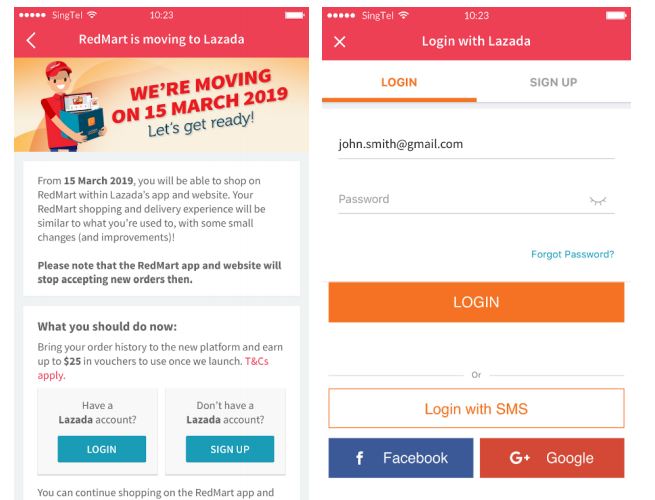 Bye Redmart App Hello Lazada As Online Grocer Integrates Shopping Platform Business News Asiaone