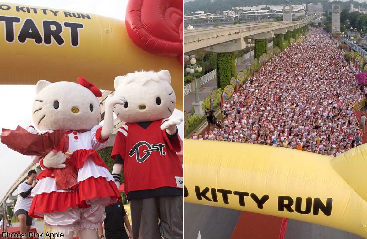 Inaugural Hello Kitty run celebrates character's 40th birthday