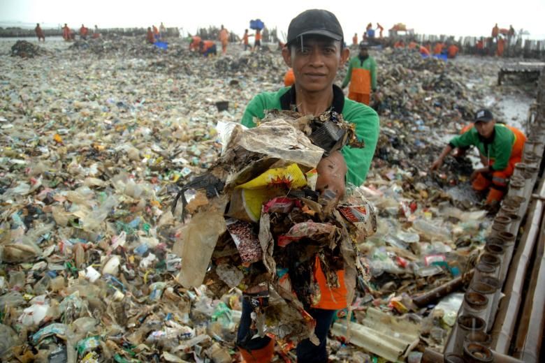 Indonesian island clean-up nets 40 tons of rubbish daily, Asia News ...