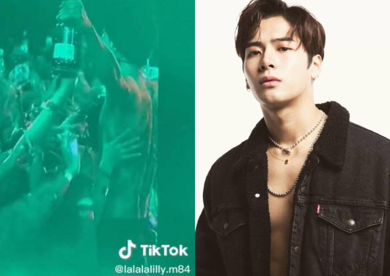 'Better than a male host' Jackson Wang lets fans caress his shirtless