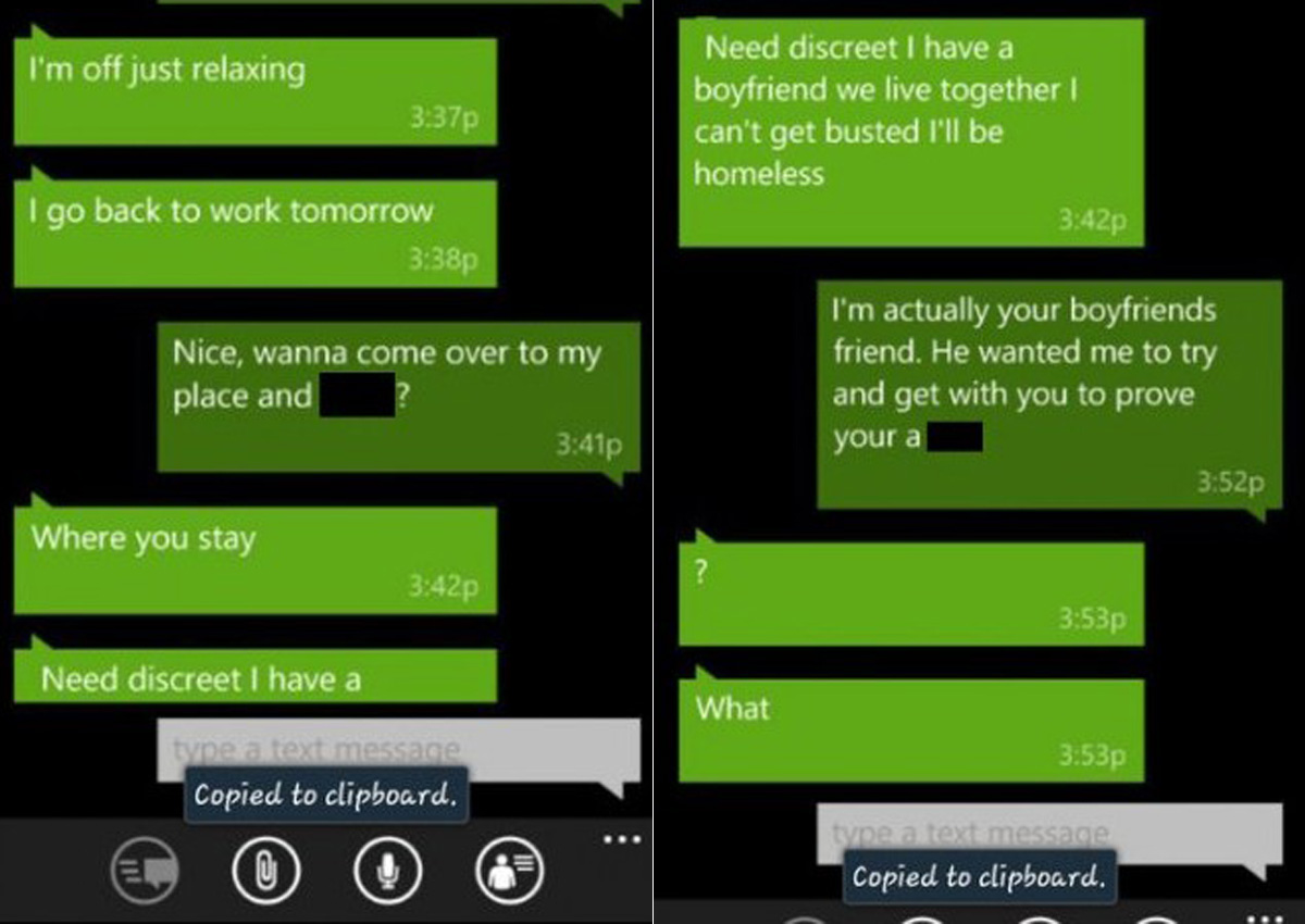 Woman Caught Trying To Cheat After Texting Boyfriend S Friend News   Cheattext Main 