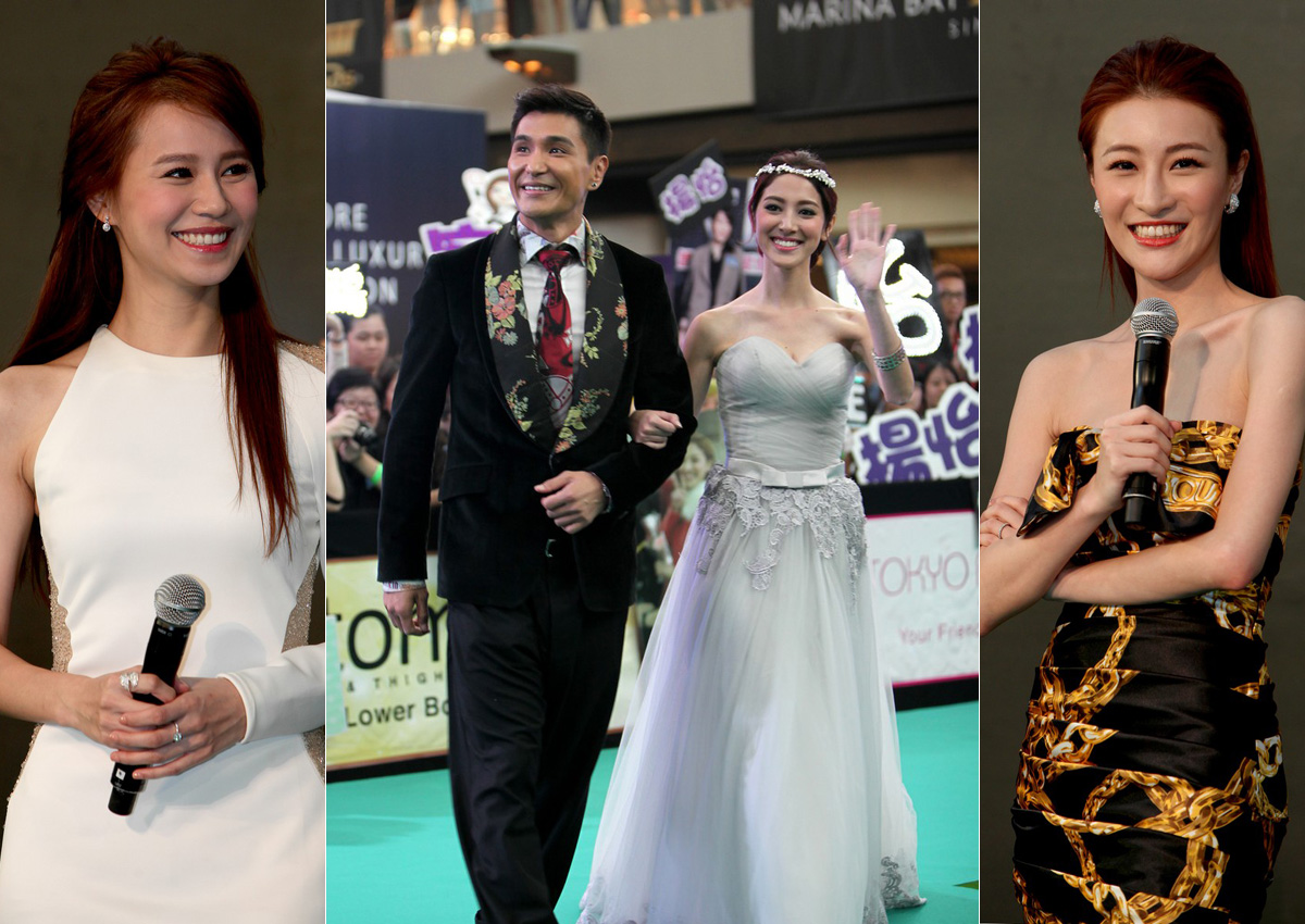 HK actresses light up red carpet at StarHub TVB Awards 2015 ...